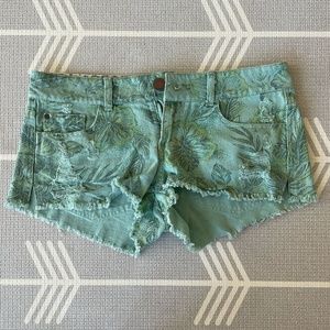 O'Neill Tropical Cutoff Denim Shorts